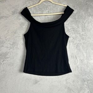 Old Navy Off Shoulder Tank Top XL Festival Vacation Quiet Luxury Old Money Comfy